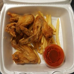 4 wings and fries... 4 wings and fries...