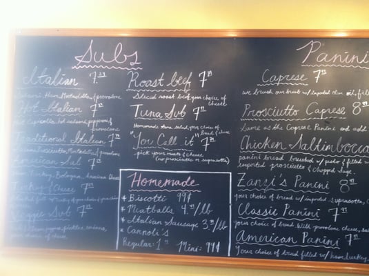 Menu photo 2 Zanzi's Italian Deli Elmhurst, IL Menu photo 2 Zanzi's Italian Deli Elmhurst, IL