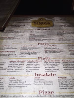 Menu photo 8 Pizzeria Mimosa Hereford, AZ Menu photo 8 Pizzeria Mimosa Hereford, AZ