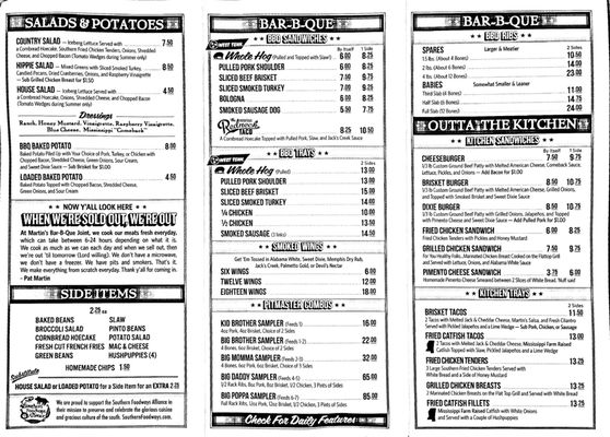 Menu photo 5 Martin's Bar-B-Que Joint Louisville, KY Menu photo 5 Martin's Bar-B-Que Joint Louisville, KY