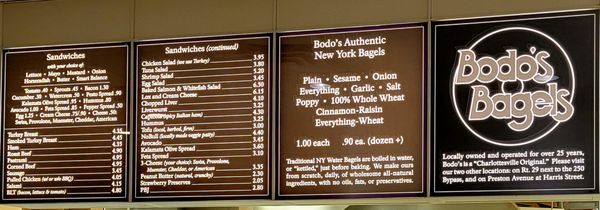 Menu photo 2 Bodo's Bagels Charlottesville, VA