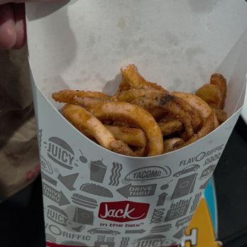 Jack in the Box - Did they decide to eat some before they put this in the bag? - Fast Food Near Me - Granada Hills, California Jack in the Box - Did they decide to eat some before they put this in the bag? - Fast Food Near Me - Granada Hills, California