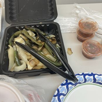 El Rey - Grilled peppers and onions they provided with lunch - Mexican Near Me - Chino, California El Rey - Grilled peppers and onions they provided with lunch - Mexican Near Me - Chino, California