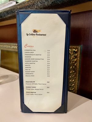 Menu photo 2 La Collina Italian Restaurant Millbrae, CA Menu photo 2 La Collina Italian Restaurant Millbrae, CA
