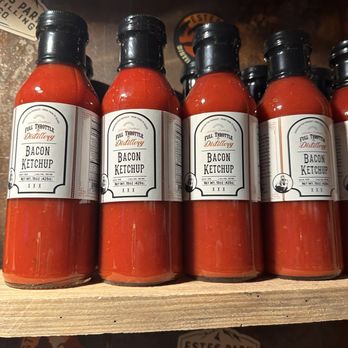 Bob & Tony's Pizza - six bottles of hot sauce - Pizza Near Me - Estes Park, Colorado