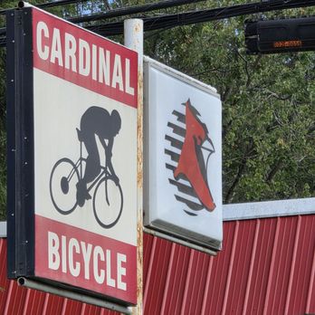 Cardinal Bicycle - Their parking lot sign up high for all people driving by to be able to see. - Bikes Near Me - Roanoke, Virginia