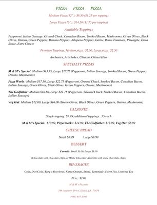 Menu photo 4 Camellia City Pizza Slidell, LA