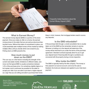 Magnano Group - VanDyk Mortgage - What is an Earnest Money Deposit - Mortgage Lenders Near Me - Apollo Beach, Florida Magnano Group - VanDyk Mortgage - What is an Earnest Money Deposit - Mortgage Lenders Near Me - Apollo Beach, Florida