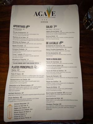 Menu photo 1 Agave Mexican Cuisine Chadds Ford, PA