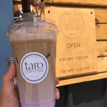 Taro Coffee Bar - Dirty taro w/coconut mylk - Coffee & Tea Near Me - Kanab, Utah