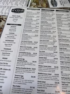 Menu photo 4 JC's Cafe Palm Desert, CA Menu photo 4 JC's Cafe Palm Desert, CA