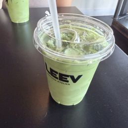 Jasmine matcha lattes Jasmine matcha lattes