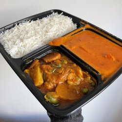 Saffron Indian Cuisine - $13.95 Lunch Chicken Box: Chicken Tikka Masala, Mix Vegetable Curry