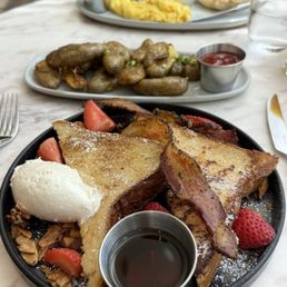 French Toast, 3 Slices Thick-Cut Peppered Bacon*, 7th St. Standard Breakfast* French Toast, 3 Slices Thick-Cut Peppered Bacon*, 7th St. Standard Breakfast*