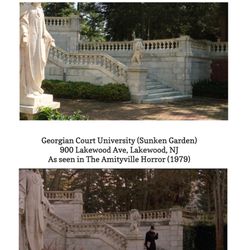 Georgian Court University - Top image is mine, bottom image is a screenshot from the movie.