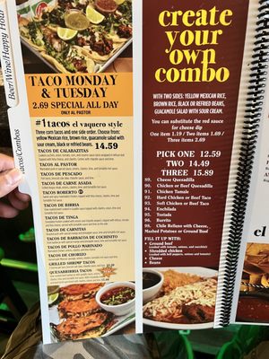 Menu photo 8 El Vaquero Clifton Cincinnati, OH