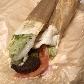 Aceituna Grill - Pita roll-up w falafel - Mediterranean Near Me - Boston, Massachusetts