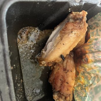 Wingstop - This is absolutely disgusting, we ordered Togo and have delivered, that's what we saw when we open the container!!! - Chicken Wings Near Me - Elk Grove, California
