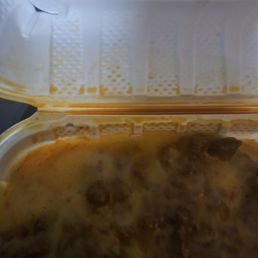 Grease that leaked out all over everything in the bag Grease that leaked out all over everything in the bag