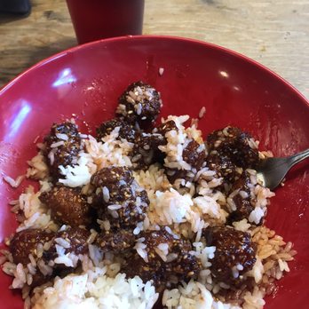LOTUS CHINESE - Horrible picture, should have taken it before mixing it up. - Asian Fusion Near Me - Austin, Texas