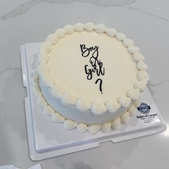 Bakes of Carmel - Beautiful gender reveal cake! - Bakeries Near Me - Carmel, Indiana
