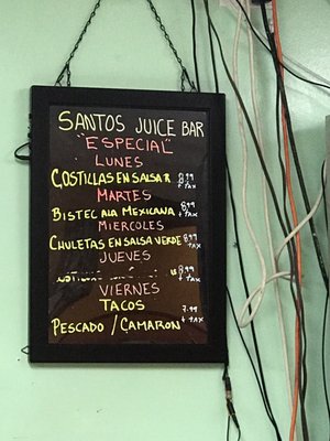 Menu photo 1 Santos Juice Bar Norwalk, CA Menu photo 1 Santos Juice Bar Norwalk, CA