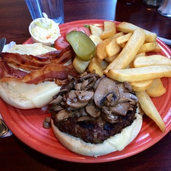 Purity Diner - Bacon mushroom Swiss burger. - Diners Near Me - Brooklyn, New York Purity Diner - Bacon mushroom Swiss burger. - Diners Near Me - Brooklyn, New York