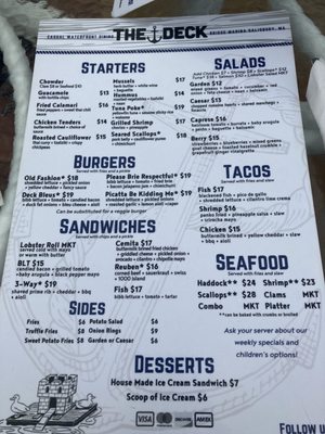 Menu photo 2 The Deck Salisbury, MA