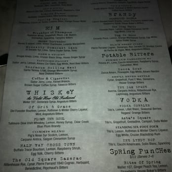 The Violet Hour - Menu - New American Near Me - Chicago, Illinois