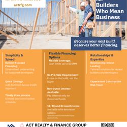 Hellen Tang Real Estate - Are you #builders that who mean #business need #financing #mortgageloan here is the #loanprograms for you , #builderfocusedfinancing for se
