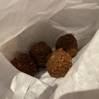 Yiro Yiro - 5 Piece Falafel (I ate one prior for taking the photo, hehe) - Greek Near Me - Philadelphia, Pennsylvania Yiro Yiro - 5 Piece Falafel (I ate one prior for taking the photo, hehe) - Greek Near Me - Philadelphia, Pennsylvania