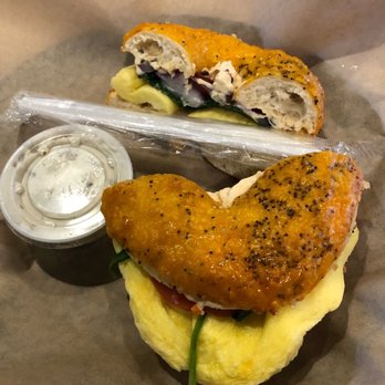 Seize The Bagel - Greek Eggel (vegetarian) - Sandwiches Near Me - Vancouver, Washington Seize The Bagel - Greek Eggel (vegetarian) - Sandwiches Near Me - Vancouver, Washington