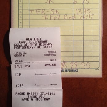 Ala Thai East - $22.55 for Thai fried rice and egg roll for one person at lunch, and the food was awful. - Thai Near Me - Montgomery, Alabama Ala Thai East - $22.55 for Thai fried rice and egg roll for one person at lunch, and the food was awful. - Thai Near Me - Montgomery, Alabama
