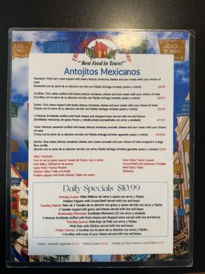 Menu photo 1 Tamale House Factory No2 Pasadena, TX