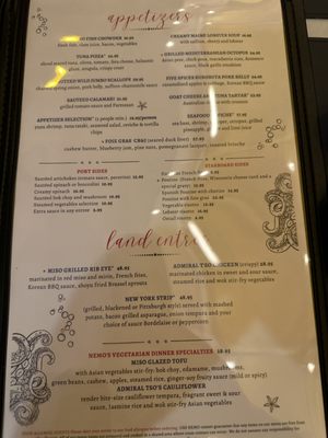 Menu photo 1 USS Nemo Restaurant Naples, FL Menu photo 1 USS Nemo Restaurant Naples, FL