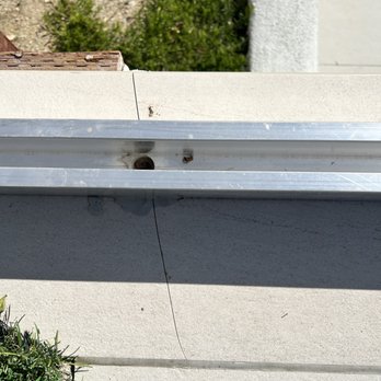 Emanuel's Wrought Iron - Railing channel with cracked tile - Fences & Gates Near Me