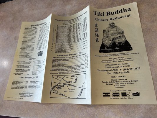 Menu photo 7 Tiki Buddha Middleboro, MA