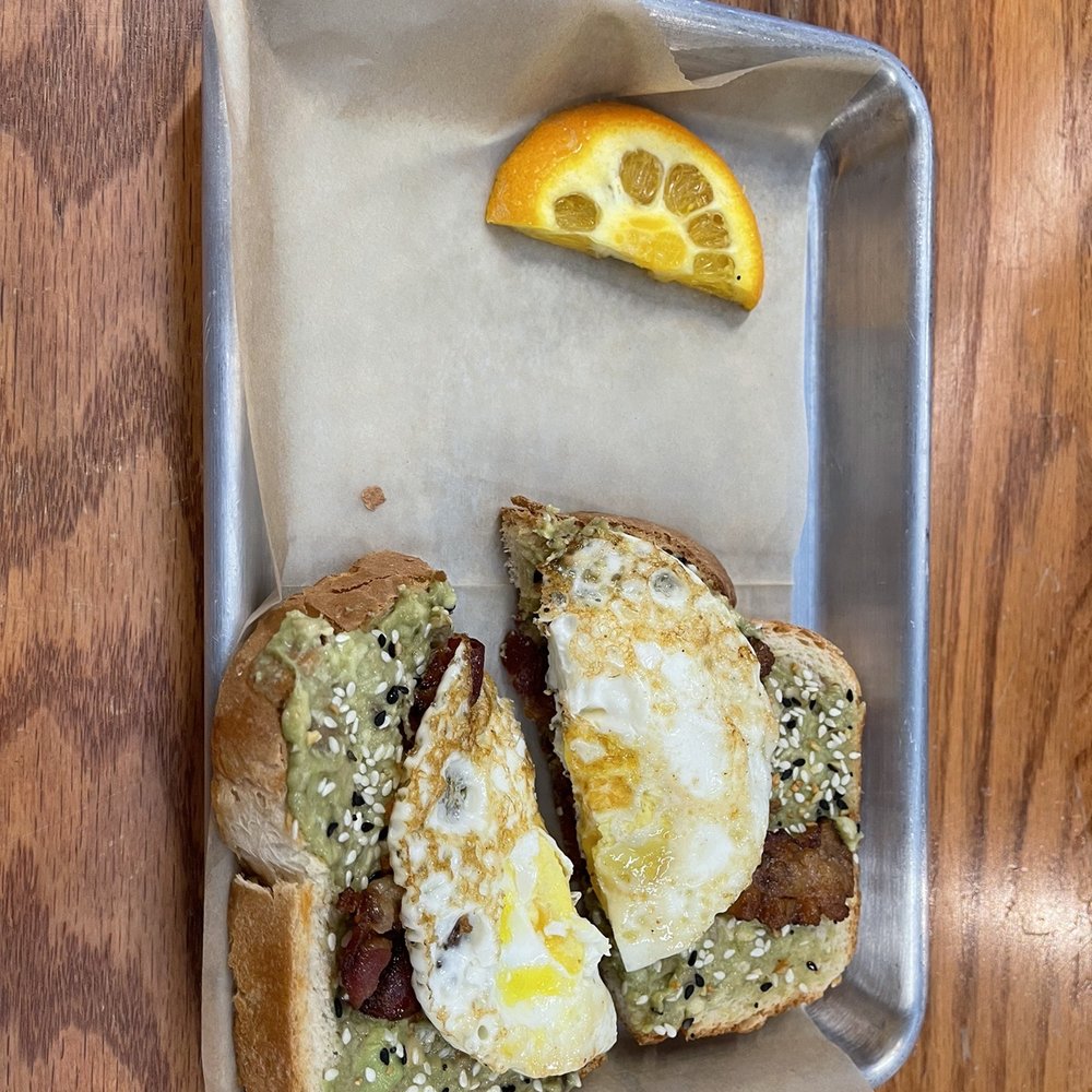 The Grazing Tray - Avocado toast with egg and bacon - Cafes Near Me - Jacksonville, North Carolina The Grazing Tray - Avocado toast with egg and bacon - Cafes Near Me - Jacksonville, North Carolina