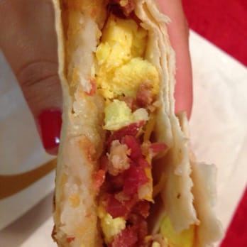 Taco Bell - Bacon AM crunchwrap - Fast Food Near Me - Fairport, New York
