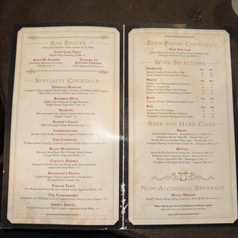 AbracadaBar - Menu - Cocktail Bars Near Me - Orlando, Florida