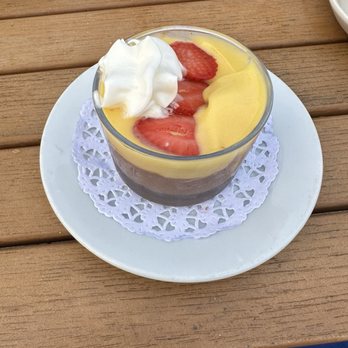 Breakwater - Delicious, kind of a chocolate mousse with passion fruit topping. - American Near Me - Stonington, Connecticut