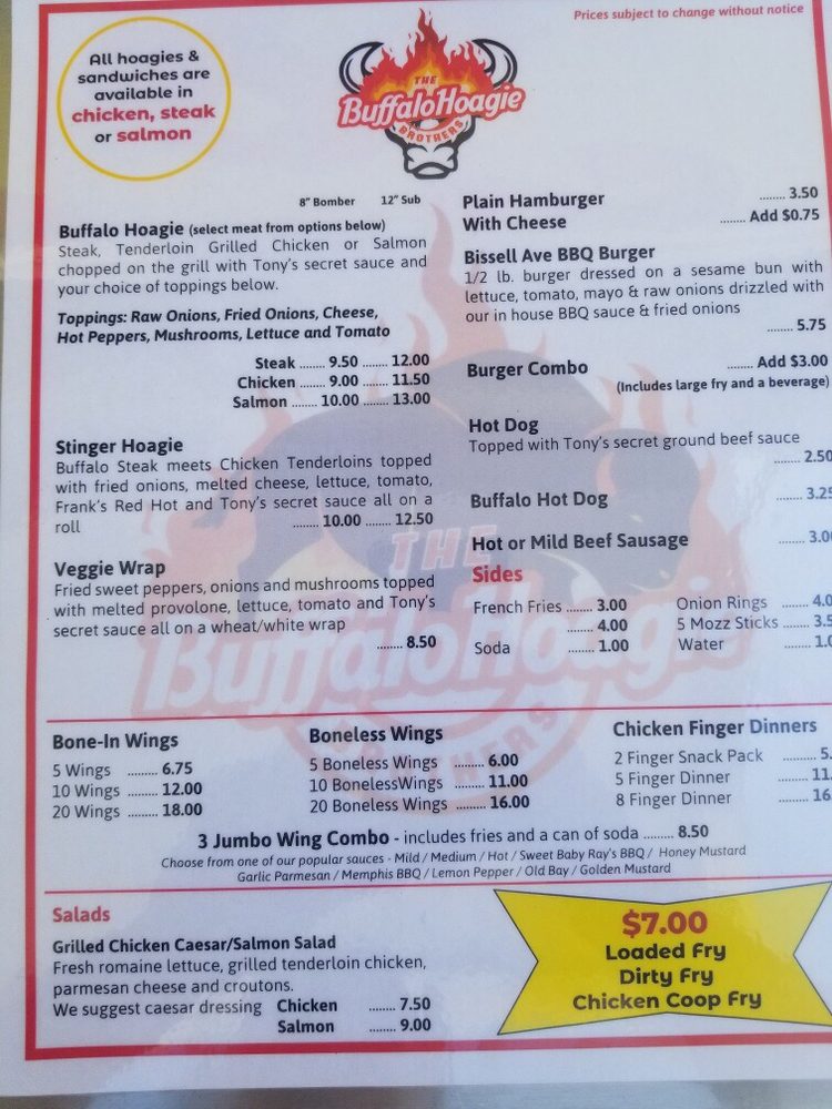 The Buffalo Hoagie Brothers Logo