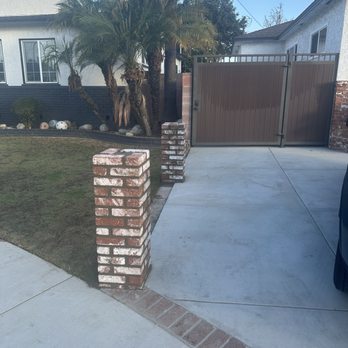 SOS Fencing - New brick columns - Masonry/Concrete Near Me - Norwalk, California SOS Fencing - New brick columns - Masonry/Concrete Near Me - Norwalk, California