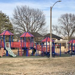 Terry Park - The playground has a synthetic surface.