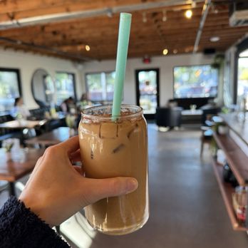 Sip Coffee & Beer - Banana foster latte, oat milk. No whipped cream doesn't need it. So yummy - Coffee & Tea Near Me - Scottsdale, Arizona Sip Coffee & Beer - Banana foster latte, oat milk. No whipped cream doesn't need it. So yummy - Coffee & Tea Near Me - Scottsdale, Arizona