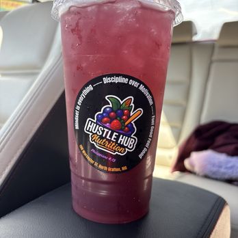 Hustle Hub Nutrition - blueberry açai lemonade - Acai Bowls Near Me - Grafton, Massachusetts