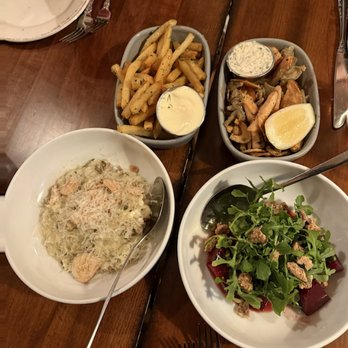 Dear Margaret - pommes frites, fried smelts, risotto, and beets - French Near Me - Chicago, Illinois