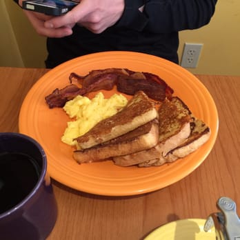 Home Kitchen Cafe - Honey bunny likes the basics: French toast, crispy bacon, scrambled eggs. - Breakfast & Brunch Near Me - Rockland, Maine Home Kitchen Cafe - Honey bunny likes the basics: French toast, crispy bacon, scrambled eggs. - Breakfast & Brunch Near Me - Rockland, Maine