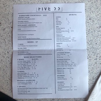 Five55 - Left side cut off but you can figure it out. Regular menu - Cocktail Bars Near Me - Monterey Park, California Five55 - Left side cut off but you can figure it out. Regular menu - Cocktail Bars Near Me - Monterey Park, California