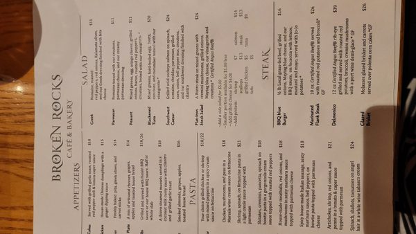 Menu photo 6 Broken Rocks Cafe & Bakery Wooster, OH